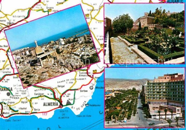 Almeria Panorama Schloss Promenade