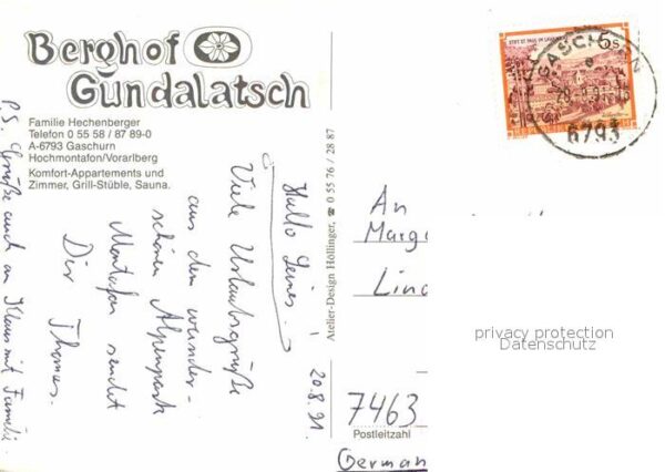 Gaschurn Vorarlberg Berghof Gundalatsch – Bild 2