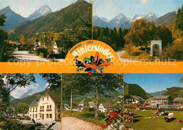 Hinterstoder Teilansichten Park Schwimmbad