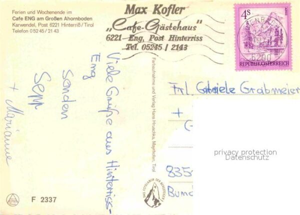 Eng Hinterriss Tirol Cafe Eng am Gr Ahornboden – Bild 2