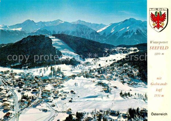 Seefeld Tirol mit Gschwandtkopf Fliegeraufnahme