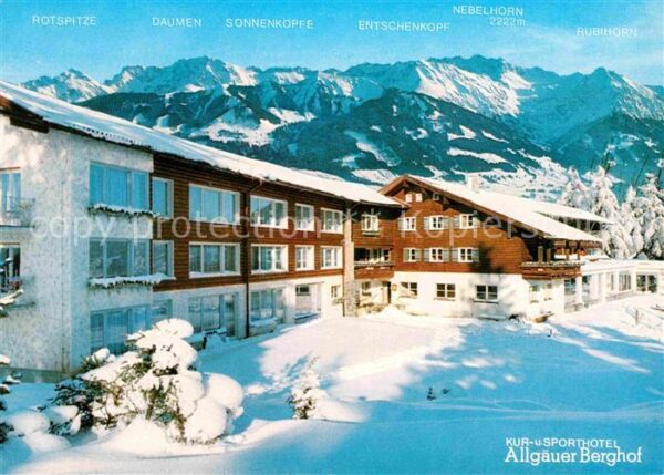 Sonthofen Oberallgaeu Kur und Sporthotel Allgäuer Berghof