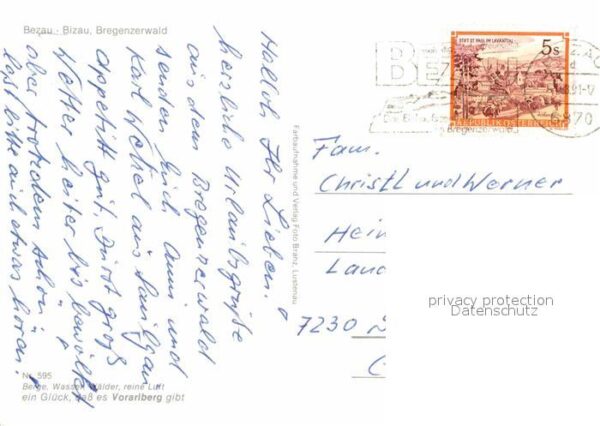 Bezau Vorarlberg Bregenzerwald Fliegeraufnahme – Bild 2