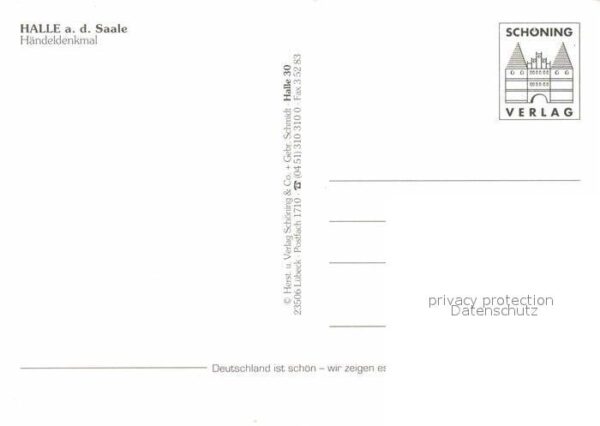 Halle Saale Händeldenkmal – Bild 2