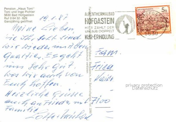 Bad Hofgastein Pension Haus Toni – Bild 2