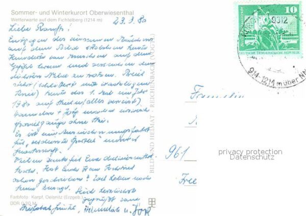 Oberwiesenthal Erzgebirge Wetterwarte auf dem Fichtelberg – Bild 2