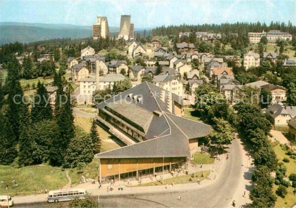 Oberhof Thueringen Fliegeraufnahme FDGB Erholungsheim Renn