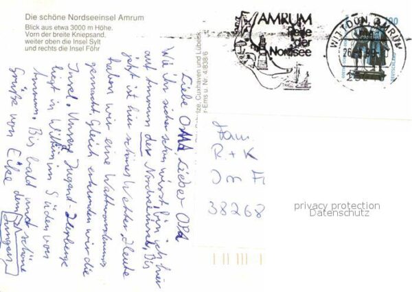 Amrum Fliegeraufnahme mit Insel Sylt und Föhr – Bild 2