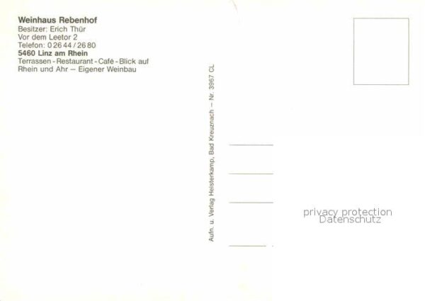 Linz Rhein Weinhaus Rebenhof – Bild 2