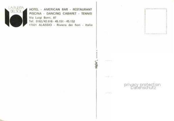 ALASSIO Savona Liguria IT Hotel La Puerta Del Sol – Bild 2