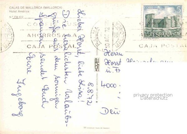 Calas de Mallorca Fliegeraufnahme Hotel America – Bild 2