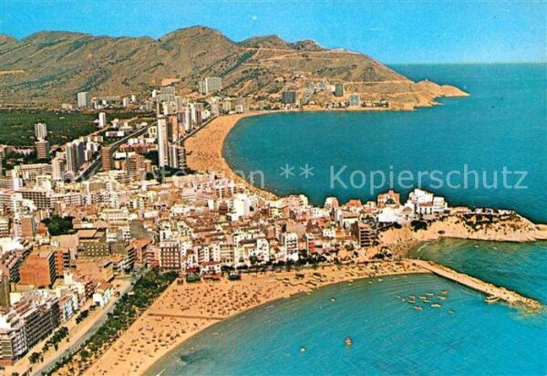 Benidorm Fliegeraufnahme mit Strand