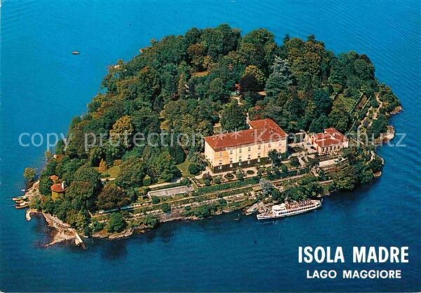 Isola Madre Lago Maggiore Fliegeraufnahme