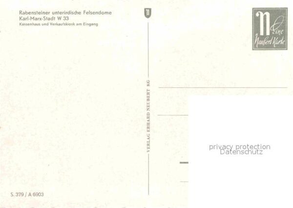 Karl-Marx-Stadt Rabensteiner unterirdischer Felsendome – Bild 2