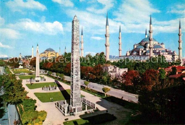 Istanbul Constantinopel Sultan Ahmet Camiie ve Aya Sofya