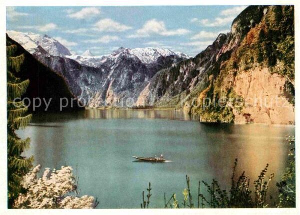 Koenigssee See mit Steinernem Meer und Schönfeldst