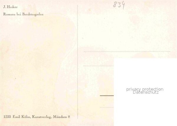 Ramsau Berchtesgaden Künstlerkarte J. Hecker – Bild 2