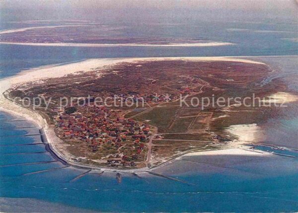 Baltrum Nordseebad Fliegeraufnahme Insel Dornröschen der N