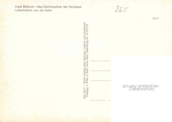 Baltrum Nordseebad Fliegeraufnahme – Bild 2