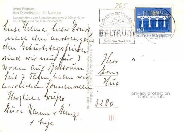 Baltrum Nordseebad Fliegeraufnahme Insel Dornröschen der N – Bild 2