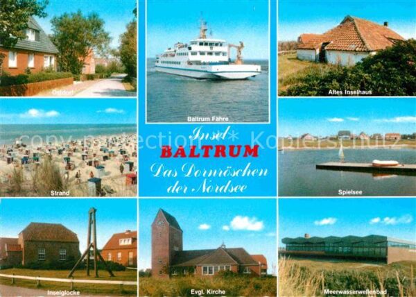 Baltrum Nordseebad Ostdorf Fähre Strand Spielsee Wellenbad