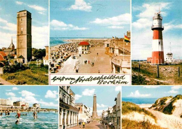 Borkum Strand Promenade Leuchttürme