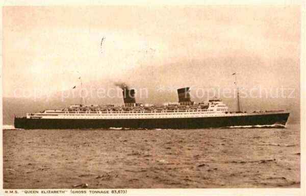Dampfer Oceanliner R.M.S. Queen Elizabeth