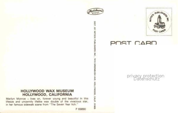 Persoenlichkeiten Marilyn Monroe Hollywood Wax Museum Cal – Bild 2