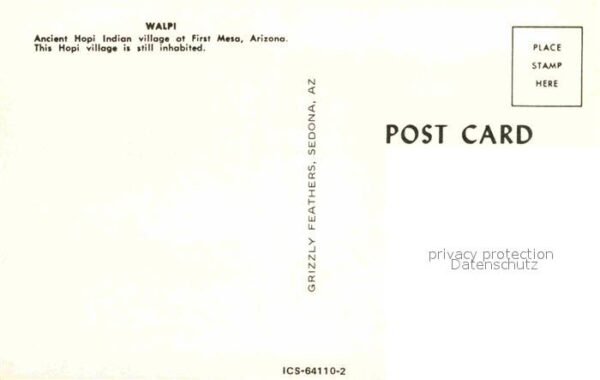 Indianer Native American Walpi Ancient Hopi Indian Village First – Bild 2