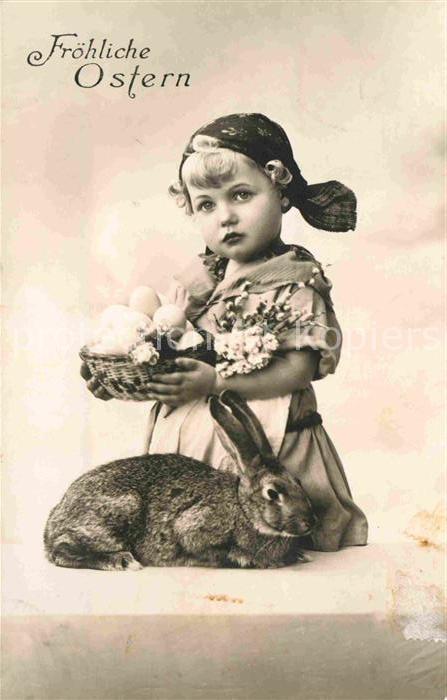 Ostern Easter Paques Kind Hase Ostereiser Foto-Amag Nr. 6495