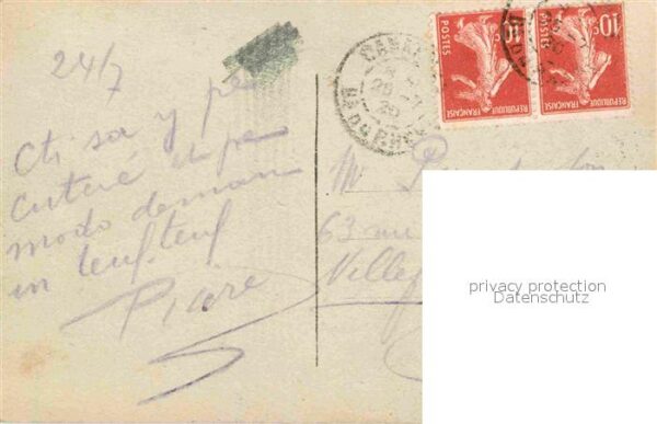Verlag DIX Paris Nr. 1316/4 Bäume Natur Spruch – Bild 2