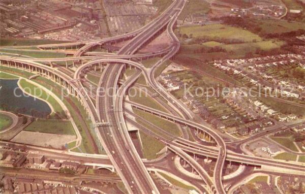 Autobahn Fliegeraufnahme Spaghetti Junction Grav