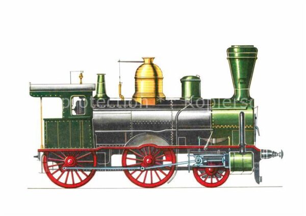Lokomotive Kursk-Charkower Bahn 1869