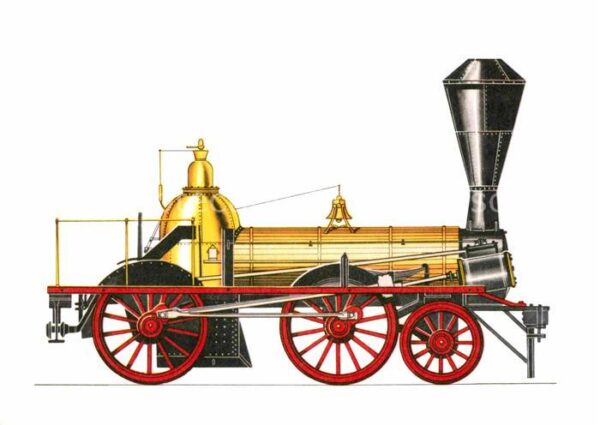 Lokomotive Neckar 1845 Staatsbahn Württemberg