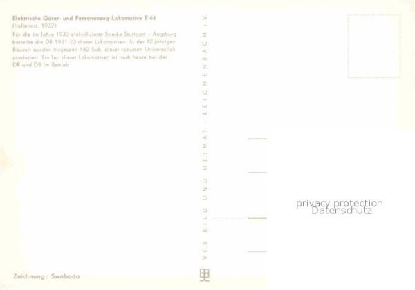 Lokomotive Elektrische Güterzug-Lokomotive E 44 Ze – Bild 2