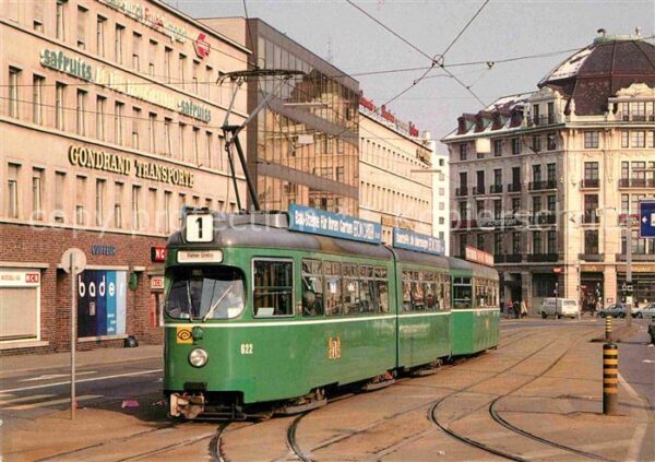 Strassenbahn Basel Haltestelle Markthalle