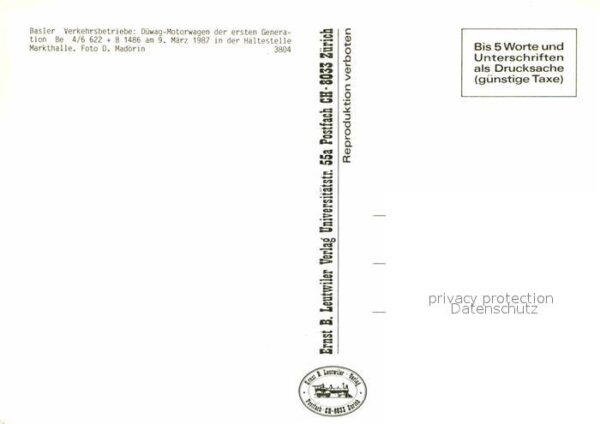 Strassenbahn Basel Haltestelle Markthalle – Bild 2