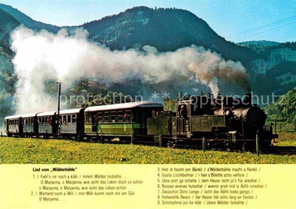 Lokomotive Bregenzerwaldbahn Lied Wälderbähle