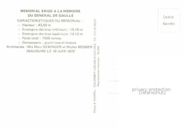 Tod Memorial Erige General de Gaulle – Bild 2
