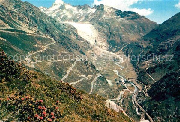 Gletscher Grimsel Furkapass Rhonegletscher Galens