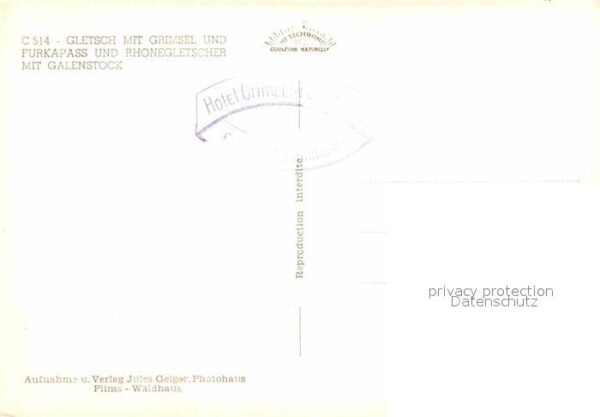Gletscher Grimsel Furkapass Rhonegletscher Galens – Bild 2