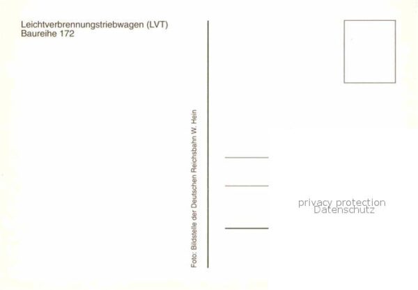 Eisenbahn Leichtverbrennungstriebwagen LVT 172 11 – Bild 2