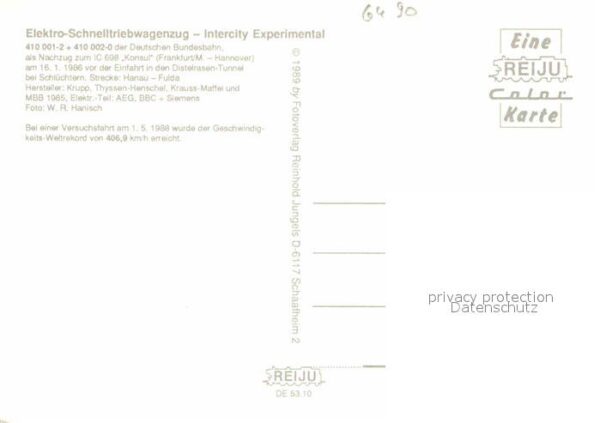 Eisenbahn Elektro-Schnelltriebwagenzug 410.001-2 – Bild 2