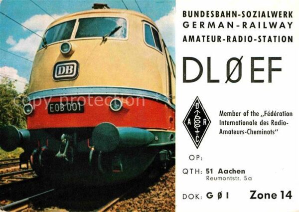 Lokomotive E03001 Bundesbahn-Sozialwerk Radio-Stat