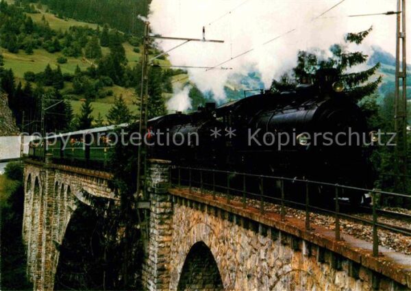 Lokomotive Dampfextrazug Rhätische Bahn Soliser-Vi
