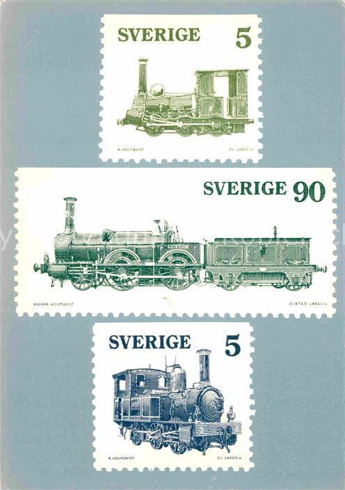 Lokomotive Dampflokomotiven Schweden Automatenheft
