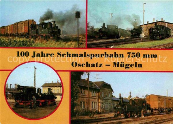Lokomotive 100 Jahre Schmalspurbahn Bahnhof Oschat