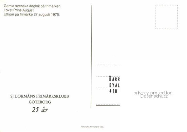 Lokomotive Gamla svenska anglok pa frimärken Brief – Bild 2