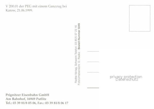Lokomotive V. 200.01 PEG Ganzzug Karow – Bild 2
