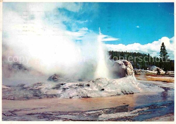 Geysire Vulcans Geysers Vulkane Grotto Geyser Upper Geyser Basin Yellow
